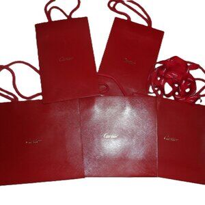 Cartier- shopping bag 5pcs., and ribbon- NEW